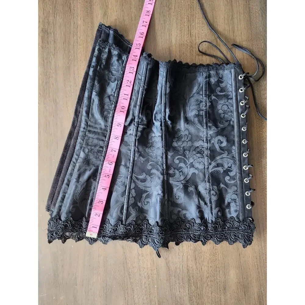 Vintage Frederick's of Hollywood Womens Lace Up Corset 90s Sexy Women's Size 36 - Picture 7 of 7
